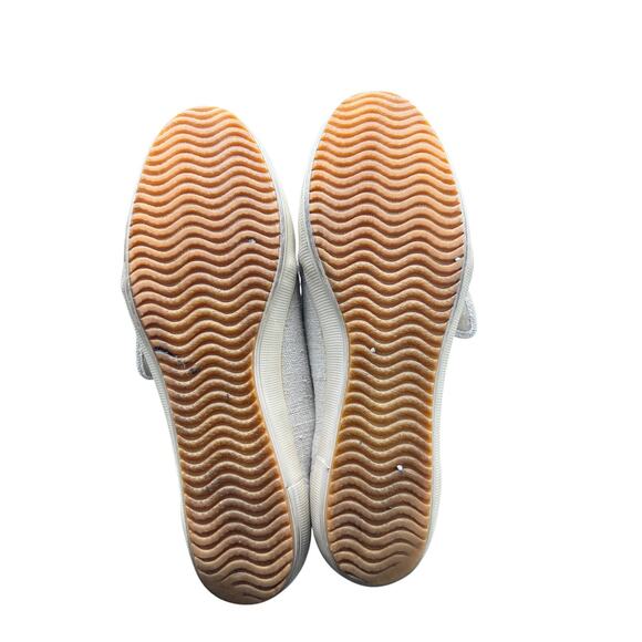 👟Grasshoppers Cream 8 Canvas Slip-On Sneakers Wide Strap Minimalist Comfort Y2K - Picture 2 of 3